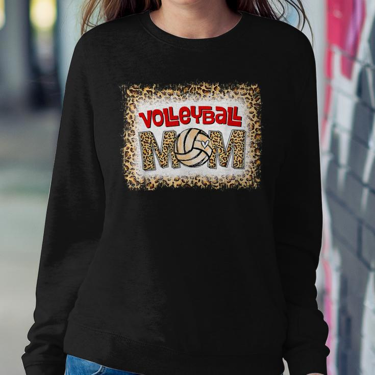 Volleyball Mom Leopard Sport Ball Mom Women Sweatshirt Unique Gifts