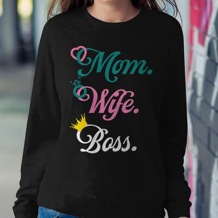 Wife Mom Boss Lady Sweatshirt Unique Gifts