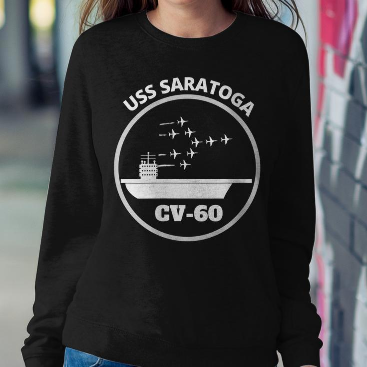 Womens Navy Aircraft Carrier Uss Saratoga Women Crewneck Graphic Sweatshirt Funny Gifts