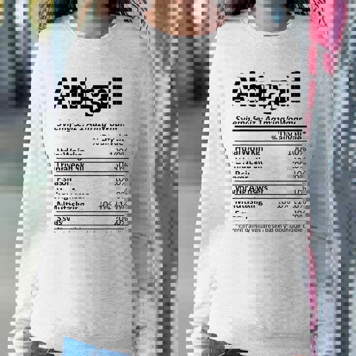 Abigail Nutrition Personalized Name Christmas Women Sweatshirt Unique Gifts Abigail Nutrition Personalized Name Christmas Women Sweatshirt Unique Gifts