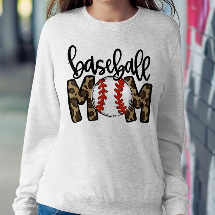 Baseball Mom Leopard Game Day VibesBall Mom Women Sweatshirt Unique Gifts