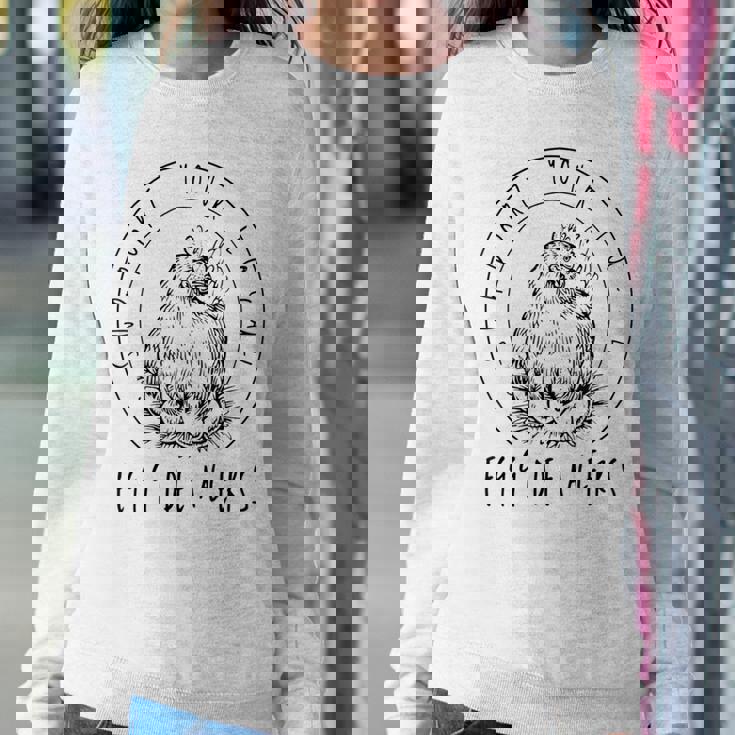 Chicken Support Your Local Egg Dealers Farmers Chicken Women Sweatshirt Unique Gifts