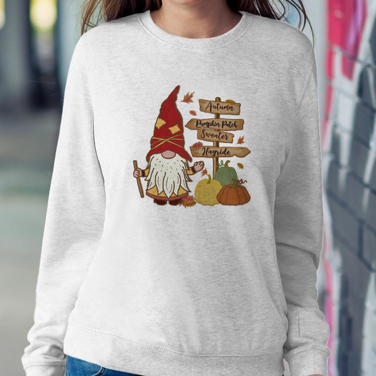 Funny Gnomes Family Pumpkin Patch Women Crewneck Graphic Sweatshirt Personalized Gifts