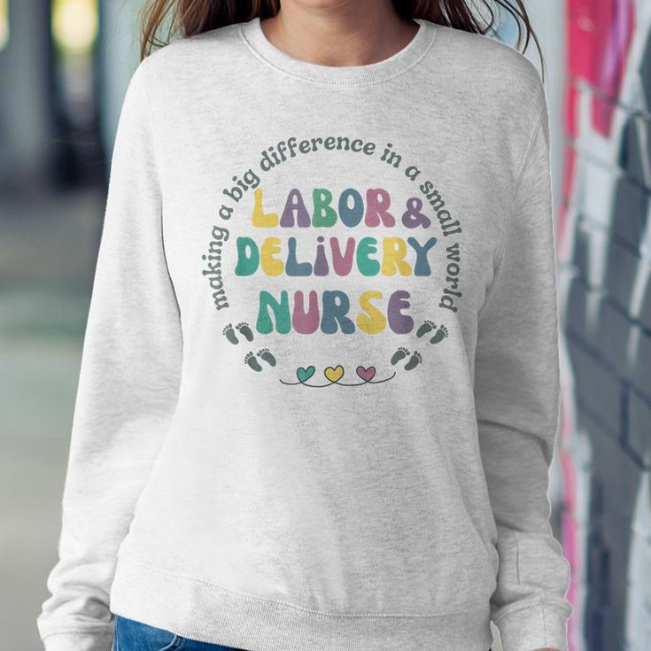 Labor And Delivery Nurse Labor Delivery Nursing Nurse Week Women Crewneck Graphic Sweatshirt Personalized Gifts