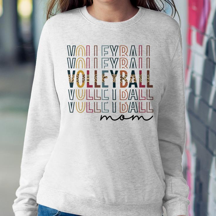 Leopard Volleyball Mom Volleyball Lover Volleyball Game Day Women Sweatshirt Unique Gifts