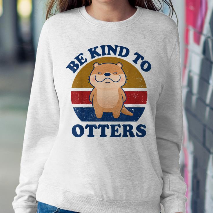 Otter- Be Kind To Otters Funny Kids Men Women Boy Gifts Women Crewneck Graphic Sweatshirt Funny Gifts