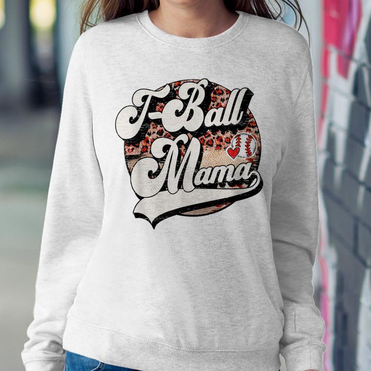 T-Ball Mama Vintage T-Ball Family Matching Women Crewneck Graphic Sweatshirt Funny Gifts