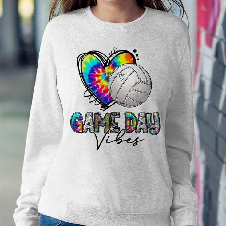 Tie Dye Volleyball Game Day Vibes Volleyball Mom Game Day Women Sweatshirt Unique Gifts