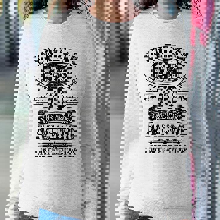 Vintage 1953 Limited Edition 70 Year Old 70Th Birthday Women Sweatshirt Unique Gifts