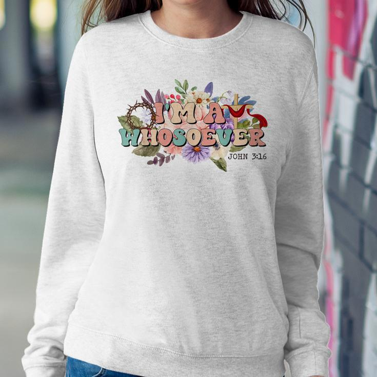 Im A Whosoever Bible Verse Christian Wildflower Women Sweatshirt Unique Gifts