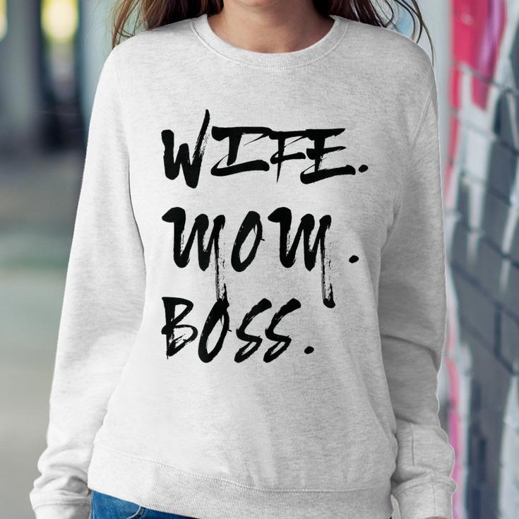 Womens Wife Mom Boss Womens 2023 Women Sweatshirt Unique Gifts