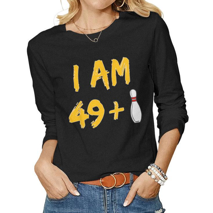 50Th Birthday Bowling Shirt Bowler Party T Shirt Women Long Sleeve T-shirt