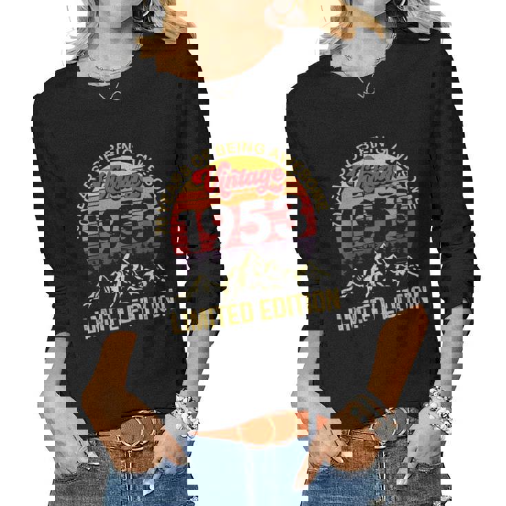 70 Year Old Vintage 1953 Limited Edition 70Th Birthday Women Long Sleeve T-shirt
