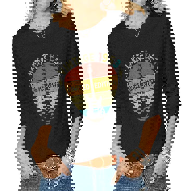 70 Years Old Vintage 1953 Guitar Lover 70Th Birthday Women Long Sleeve T-shirt