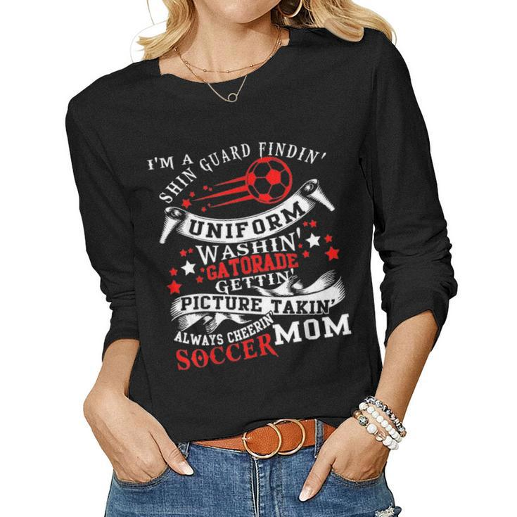 Always Cheering Soccer Mom V2 Women Graphic Long Sleeve T-shirt