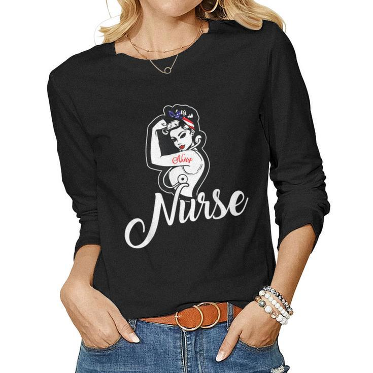 American Nurse Women Long Sleeve T-shirt