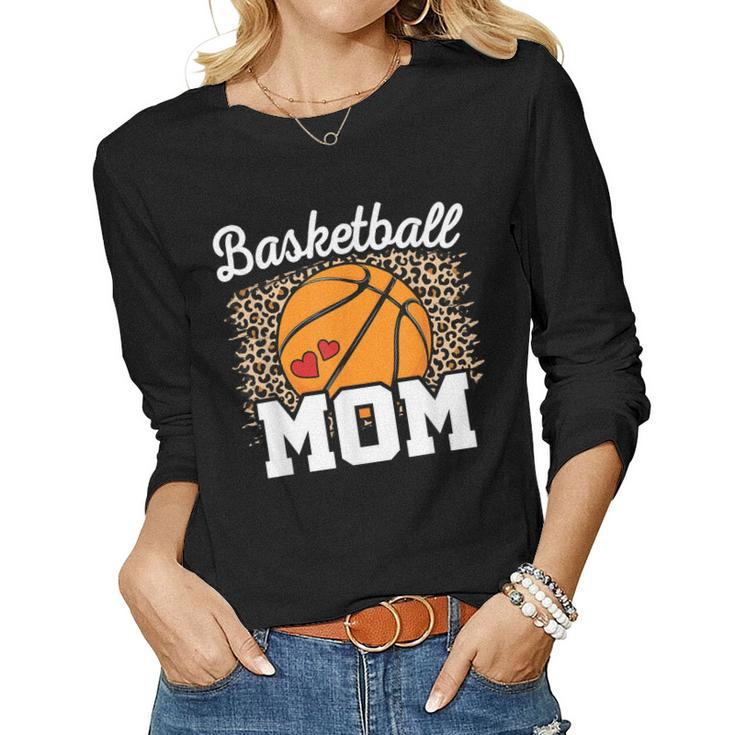 Basketball Mom Basketball Player Mama Women Long Sleeve T-shirt