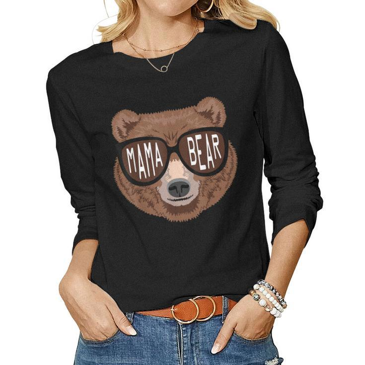 Bear Matching Family Outfits Mama Bear Women Long Sleeve T-shirt
