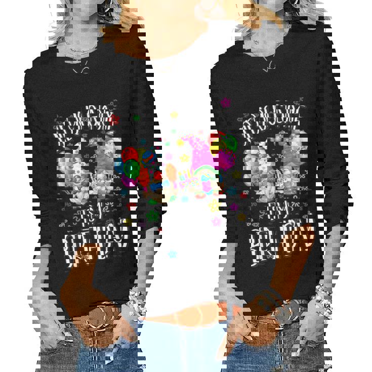 Birthday Gnomes Women Did You Gnome ItS My Birthday Women Long Sleeve T-shirt