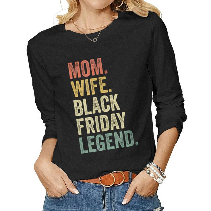 Black Friday Shopping Shirt Squad 2019 Women Mom Wife Women Long Sleeve T-shirt