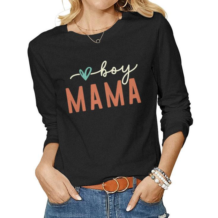Boy Mama Ma Mama Mom Bruh Mother Mommy Women Long Sleeve T-shirt