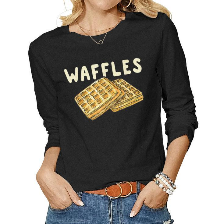 Chicken And Waffles Matching Halloween Women Long Sleeve T-shirt