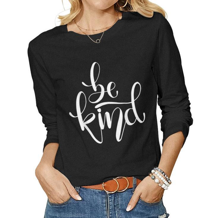 Choose Kindness Be Kind Anti-Bullying Unity Day Orange Women Long Sleeve T-shirt