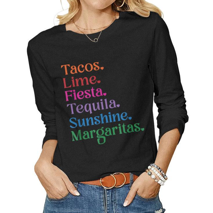 Cinco De Mayo For Women Mexican Fiesta Party Women Long Sleeve T-shirt