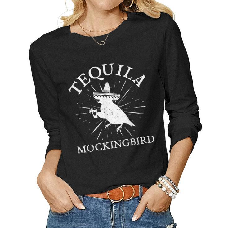 Cinco De Mayo Tequila Mockingbird Mexican Fiesta Women Long Sleeve T-shirt