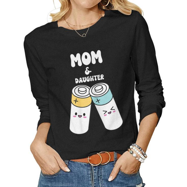 Daughters First Present For Mom Groovy Women Long Sleeve T-shirt