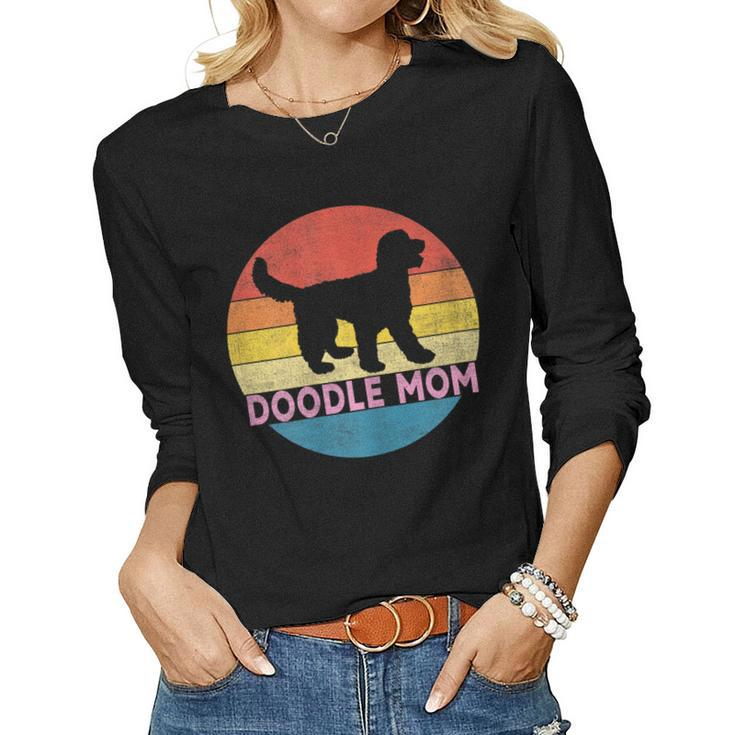 Womens Doodle Mom Cute Goldendoodle Dog Owner Mama Wife Women Long Sleeve T-shirt