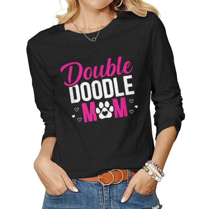 Double Doodle Mom Dog Lovers Women Long Sleeve T-shirt
