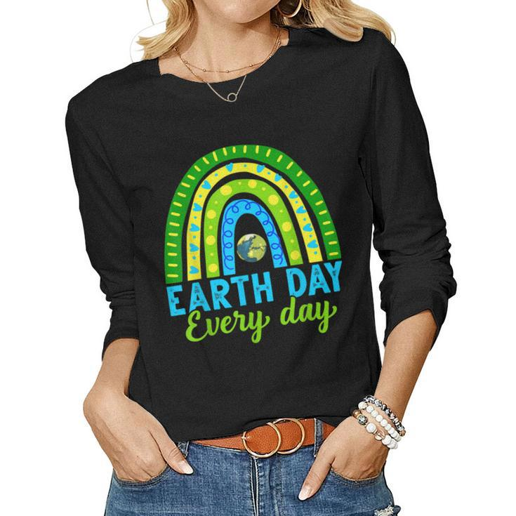 Earth Day Save Our Home Plant More Trees Go Planet Women Long Sleeve T-shirt