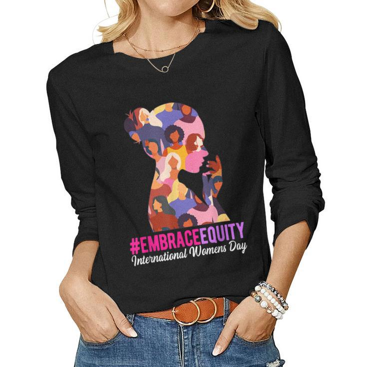 Embrace Equity International Womens Day 2023 V2 Women Long Sleeve T-shirt