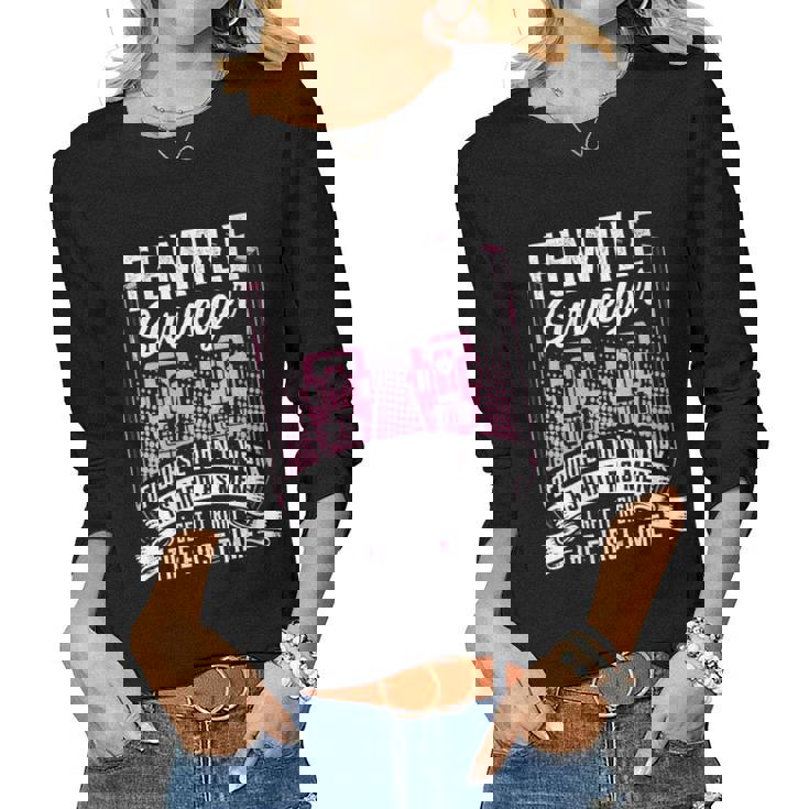 Womens Female Surveyor Land Surveyors And Engineers Women Long Sleeve T-shirt