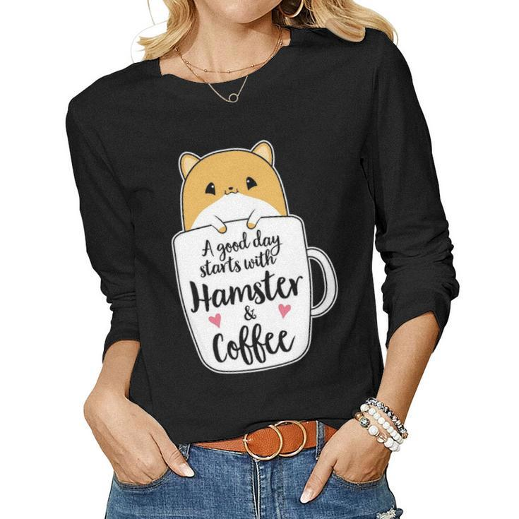 Funny Hamster  Hamster Mom Women Graphic Long Sleeve T-shirt