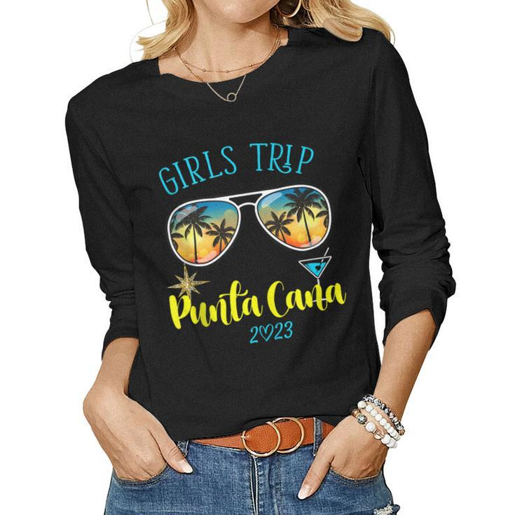 Girls Trip Punta Cana 2023 Womens Weekend Vacation Birthday V2 Women Long Sleeve T-shirt