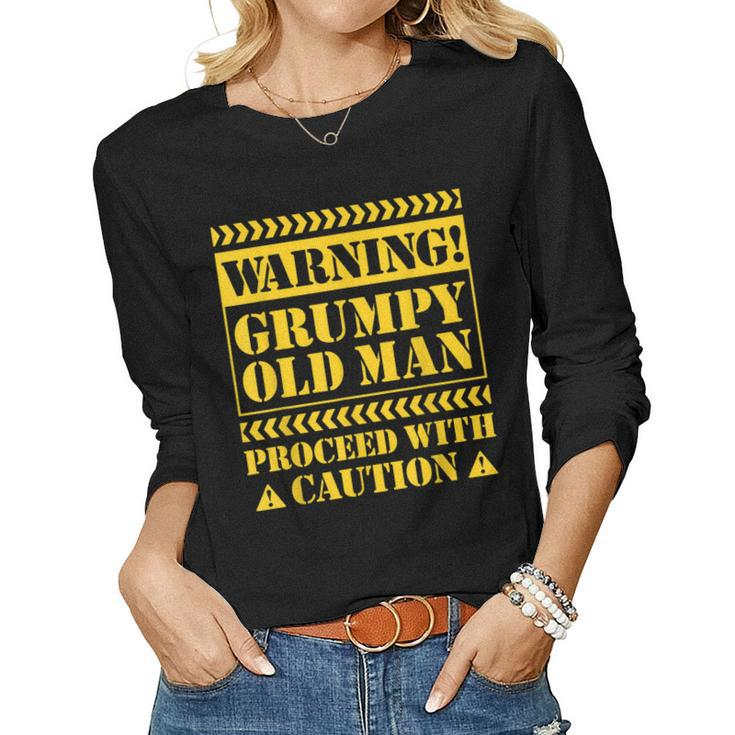 Grumpy Old Man T For Men Sarcastic Fathers Day Women Long Sleeve T-shirt