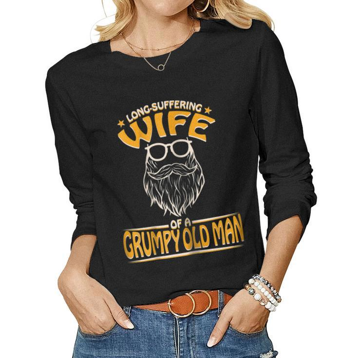 Grumpy Old Mans Wife Women Long Sleeve T-shirt