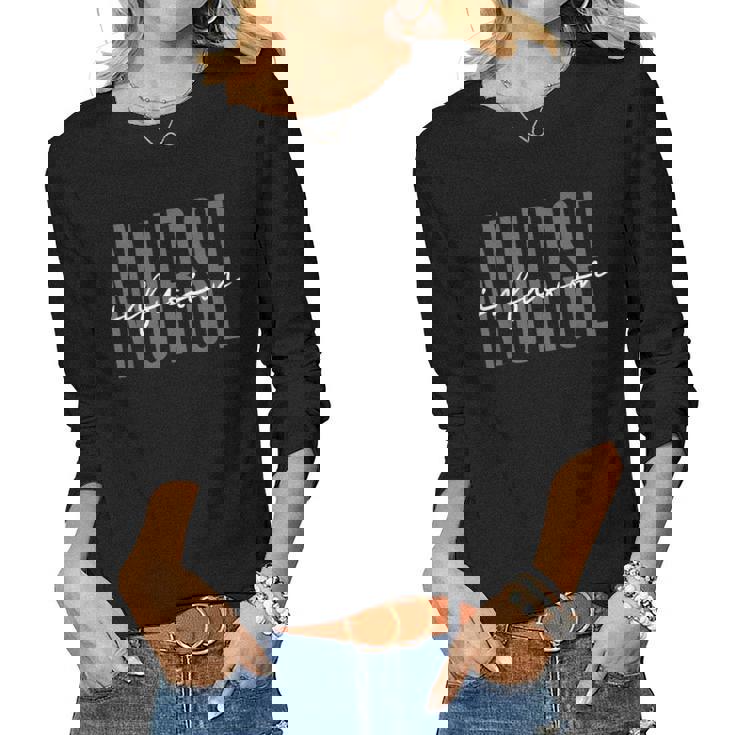 Infusion Nurse Intravenous Iv Therapy Oncology Nurse Women Long Sleeve T-shirt