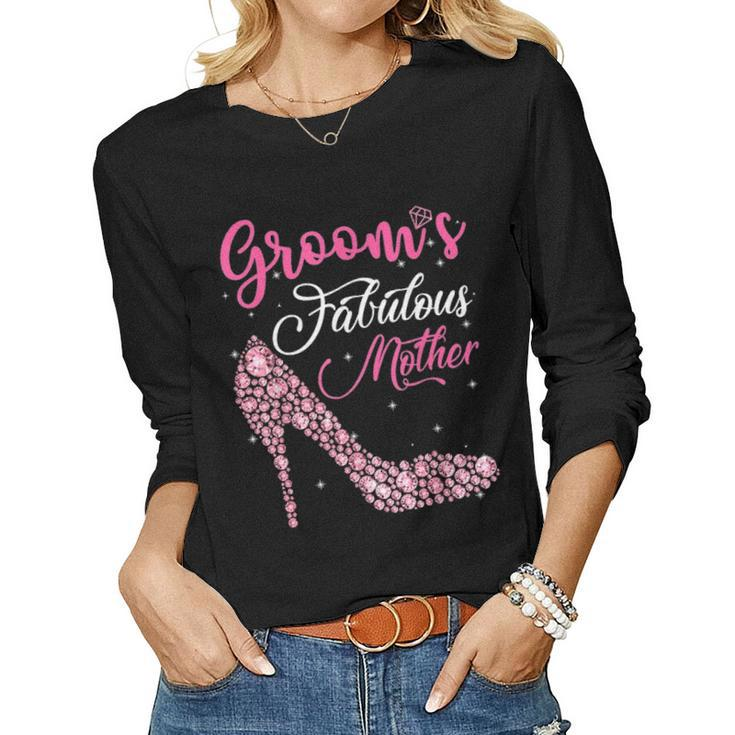 Light Gems Grooms Fabulous Mother Happy Marry Day Vintage Women Graphic Long Sleeve T-shirt