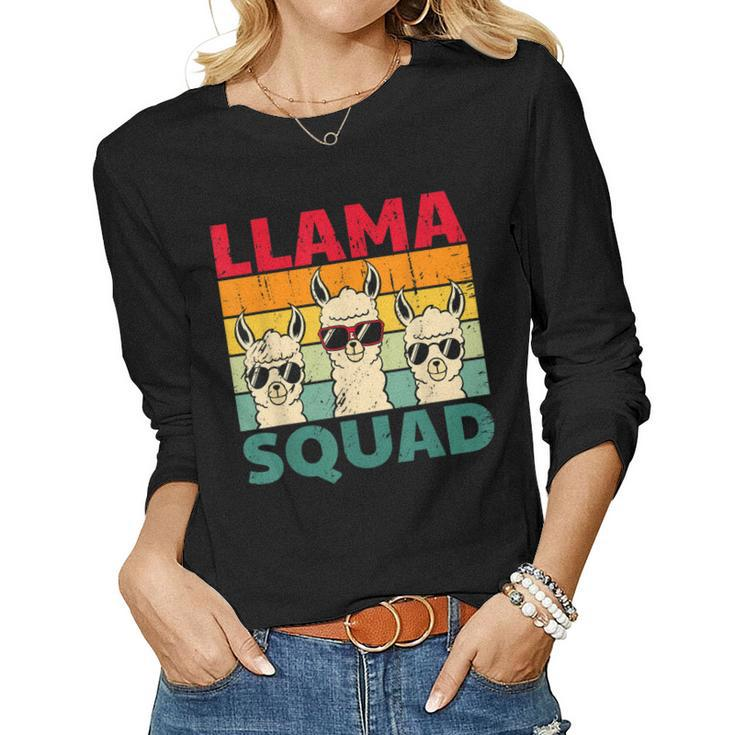 Llama For Men Women Llama Alpaca Farm Animal Women Long Sleeve T-shirt