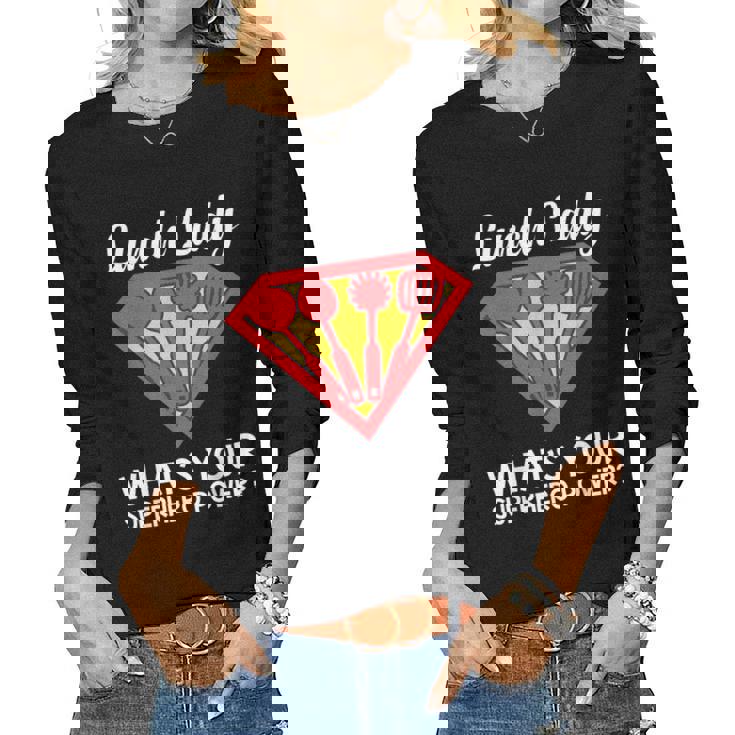 Lunch Lady Superhero Lunch Lady Womens Women Long Sleeve T-shirt