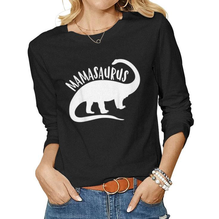 Mamasaurus Dinosaur For Mama Women V2 Women Long Sleeve T-shirt