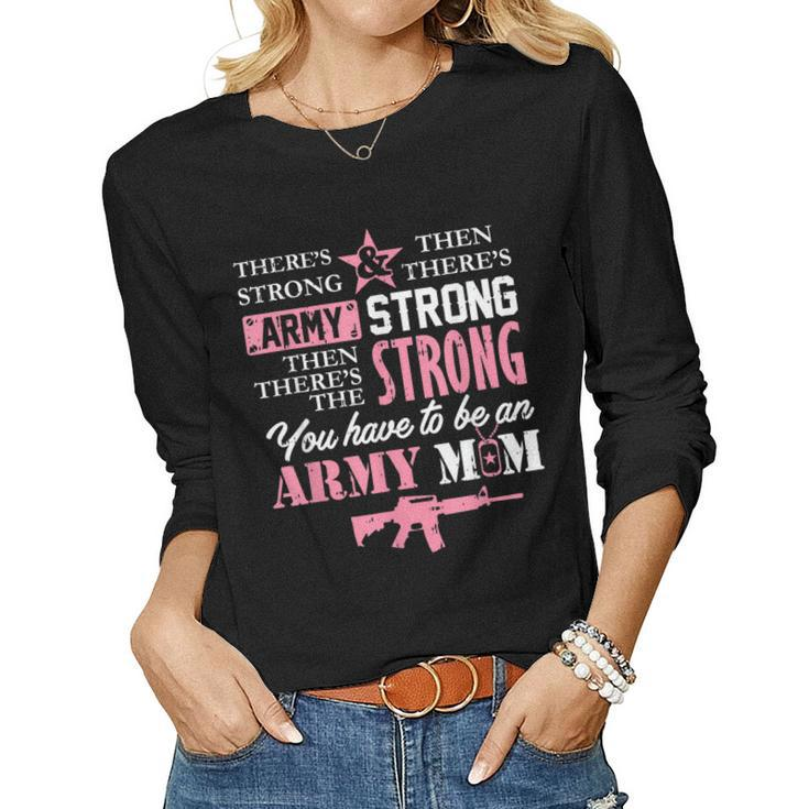Proud Army Mom Proud Military Mommy  Women Long Sleeve T-shirt