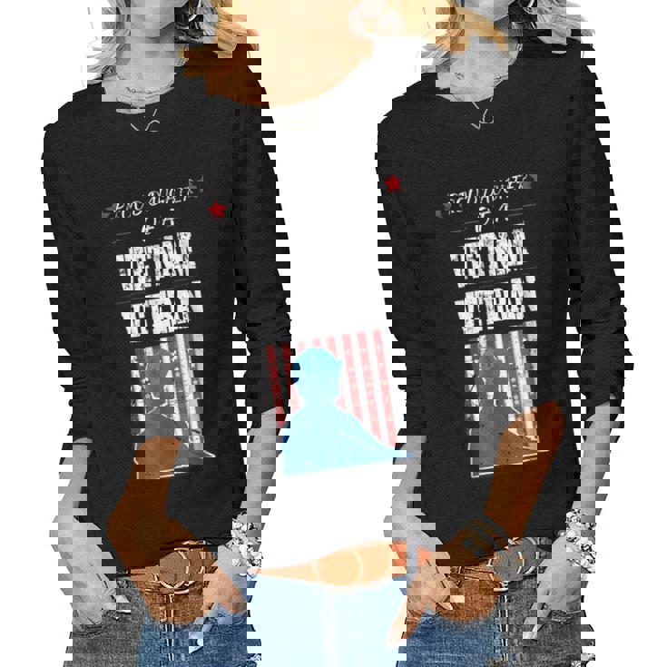 Prouddaughter Of A VietnamveteranArmySoldiers Women Long Sleeve T-shirt