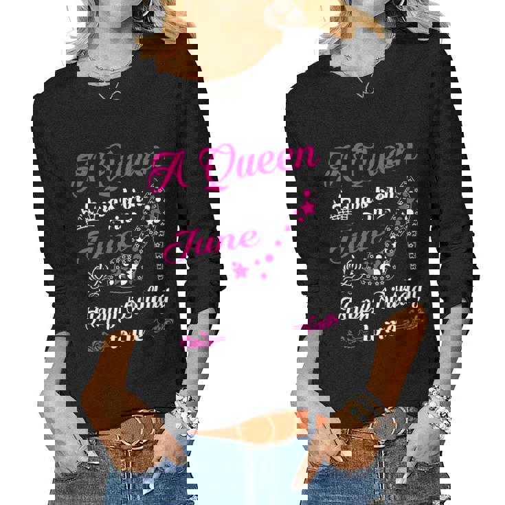 A Queen Was Born In June Birthday Shirts For Women Girl T-Shirt A Queen Was Born In June Birthday Shirts For Women Girl T-Shirt