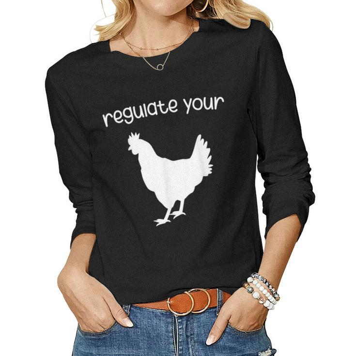 Regulate Your Cock Pro Choice Feminist Womens Rights Women Long Sleeve T-shirt