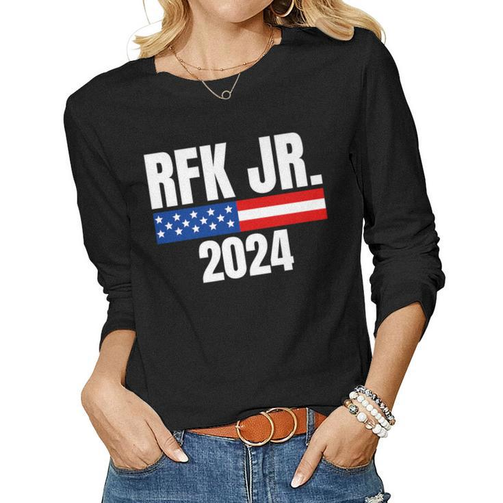 Robert Kennedy Democrat Presidential Election 2024 Rfk Women Women Long Sleeve T-shirt