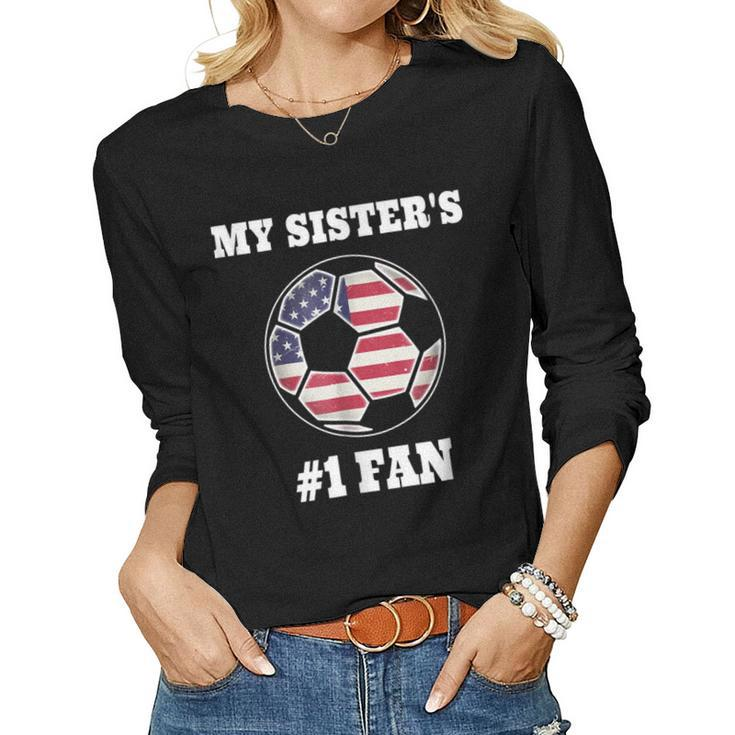 Soccer College For Soccer Brother Or Sister Women Long Sleeve T-shirt